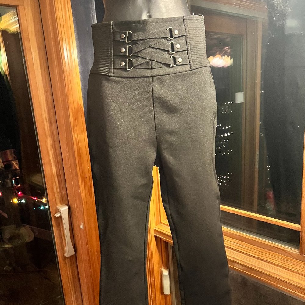 Bebe bandage corset  Pants with Corset Accent